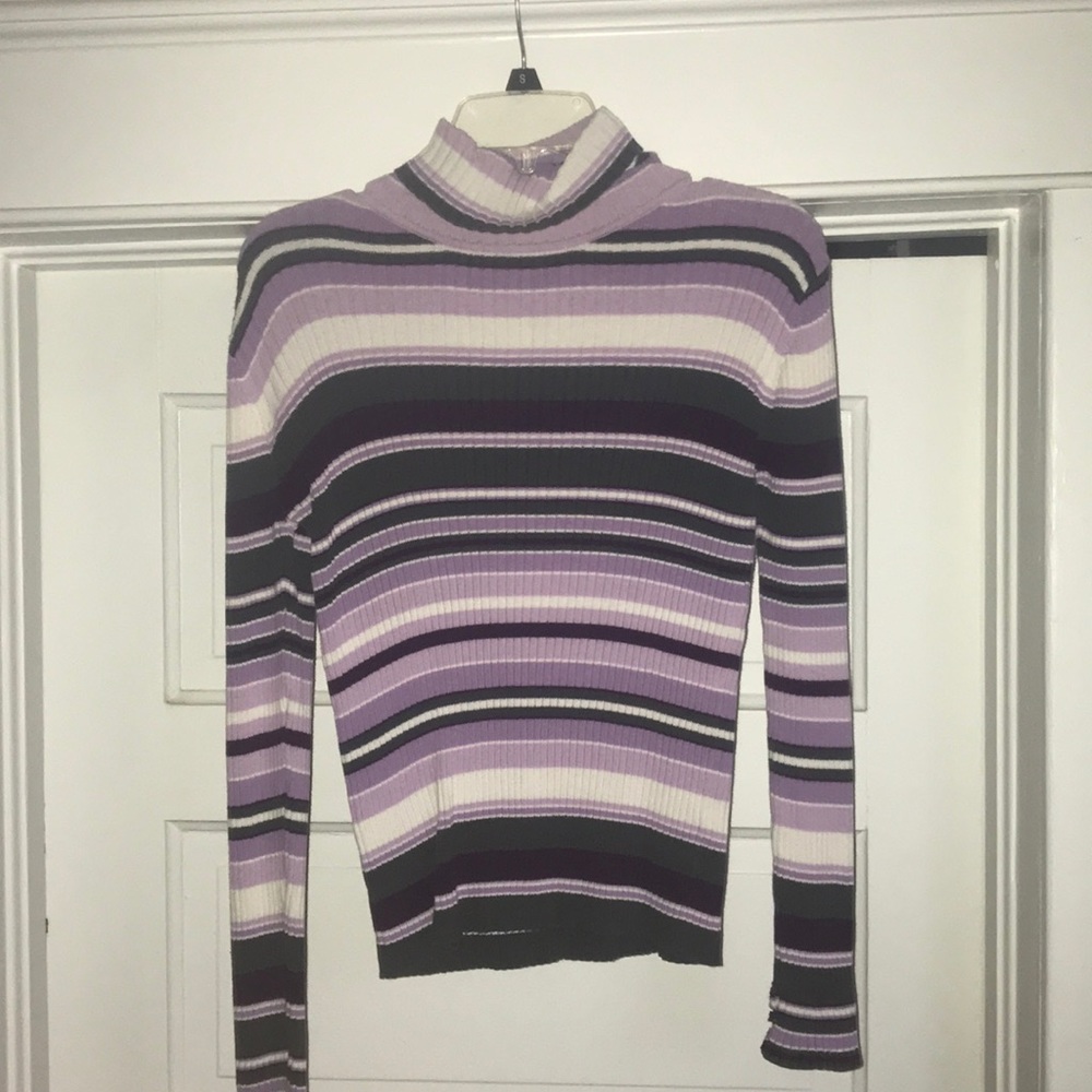 Purple stripped sweater